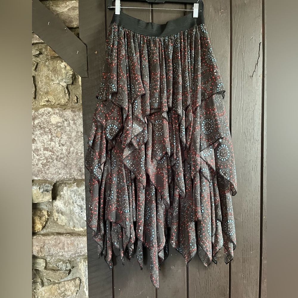 Free People Flowy Layered Skirt Sz S